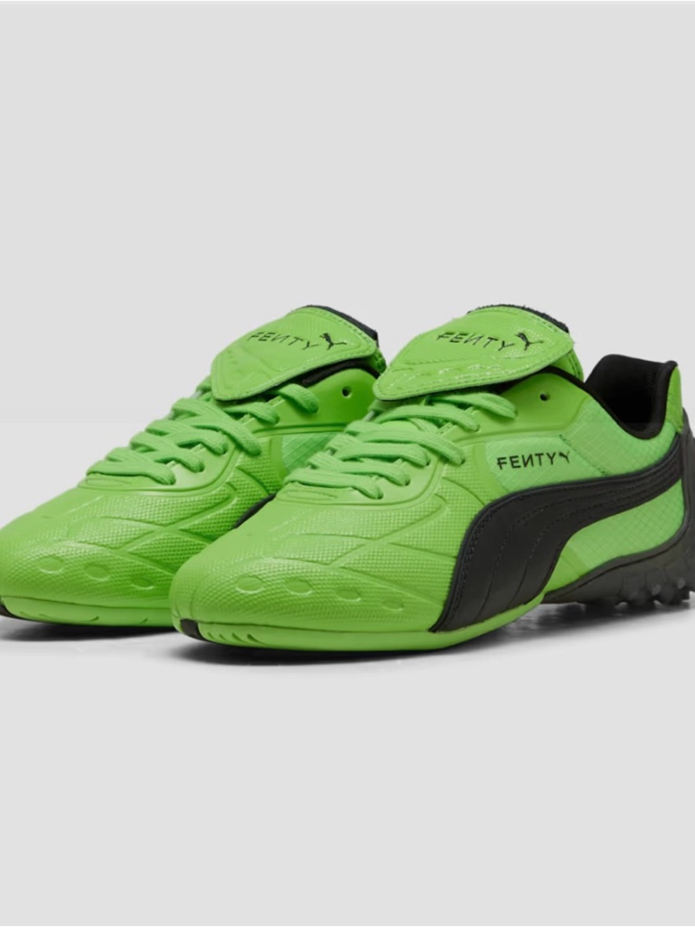 PUMA FENTY Women's Neon Green Low-Top Sneakers